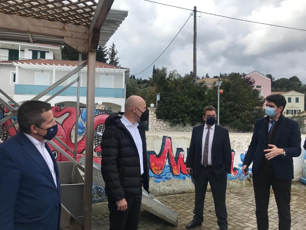 Επίσκεψη του Υφυπουργού Περιβάλλοντος και Ενέργειας, Γιώργου Αμυρά, στον Σταθμό Συλλογής Θαλάσσιων Απορριμμάτων της Aegean Rebreath στη Λυγιά Λευκάδας